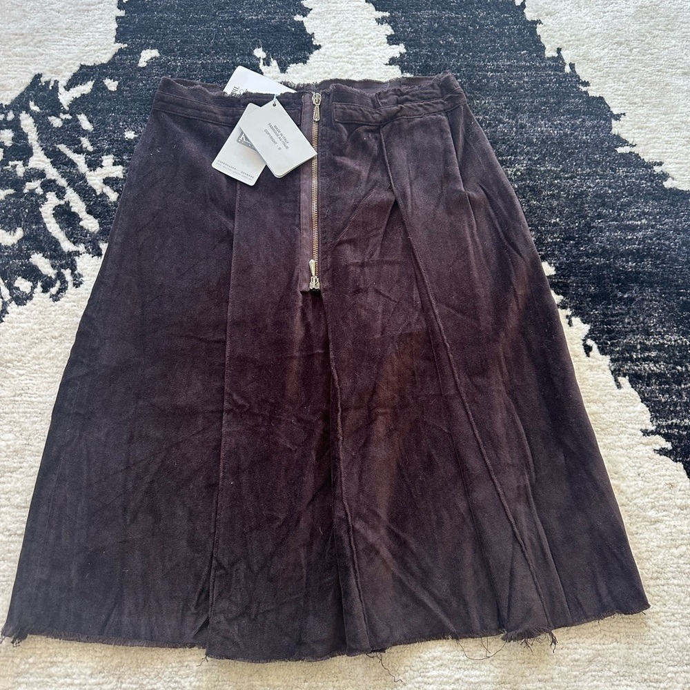 KristenseN du Nord Brown Cotton Skirt